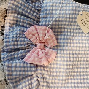 Pink and Blue Gingham Kids Accessory